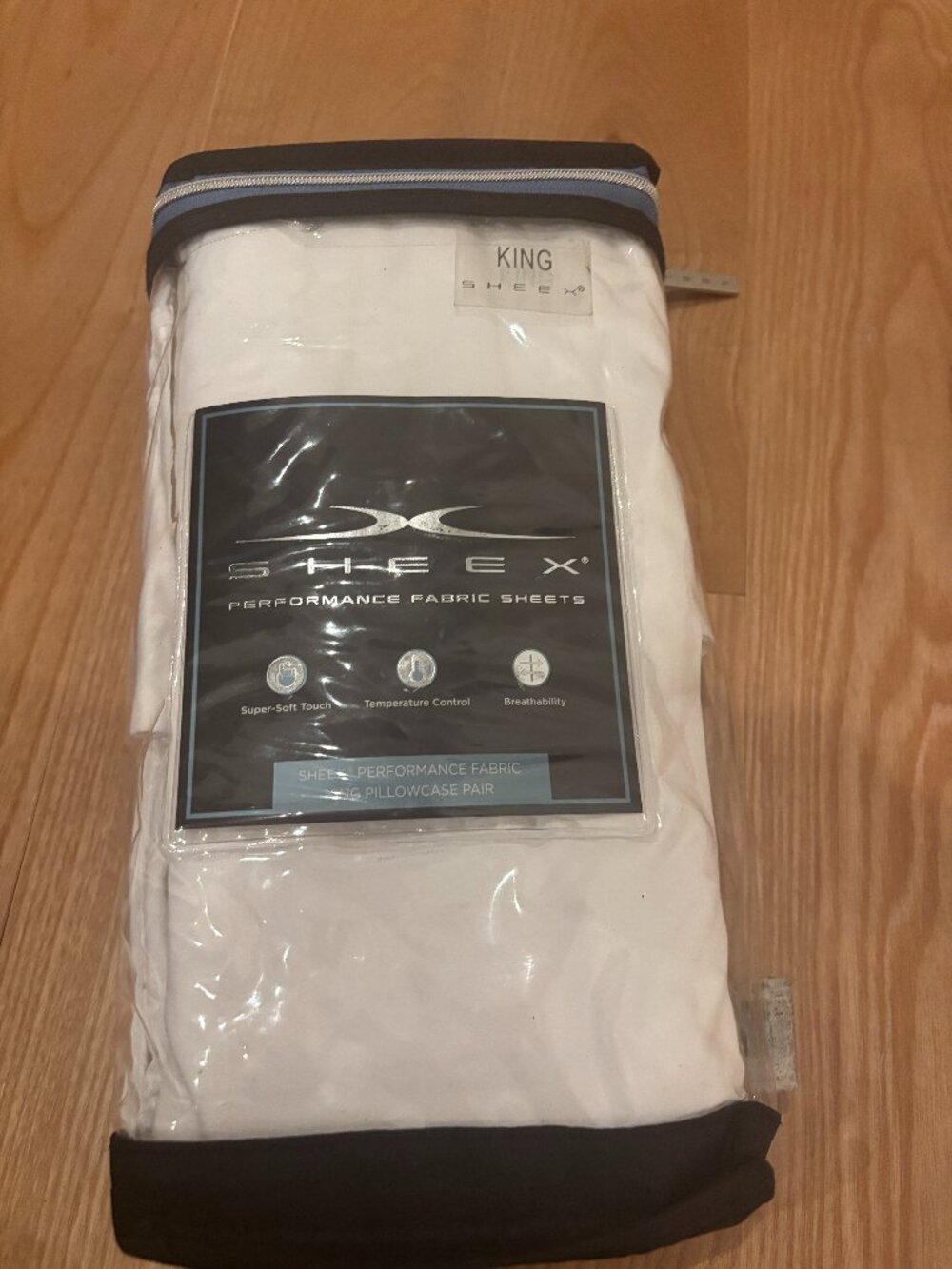 SHEEX Original Performance Cooling King Sheets & Pillow Case NWOT
